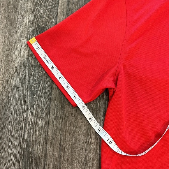 Men's Amazon Essentials Red Polo Top Size Medium - Picture 9 of 11